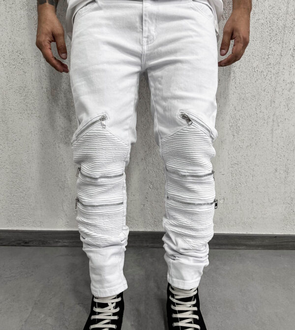 Byker Six Zip White