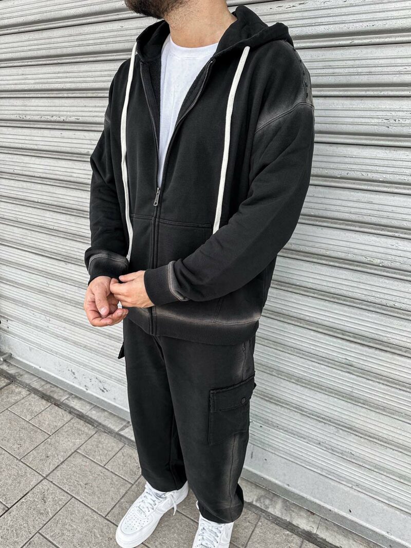 Tracksuit Destroyed Wash Zip