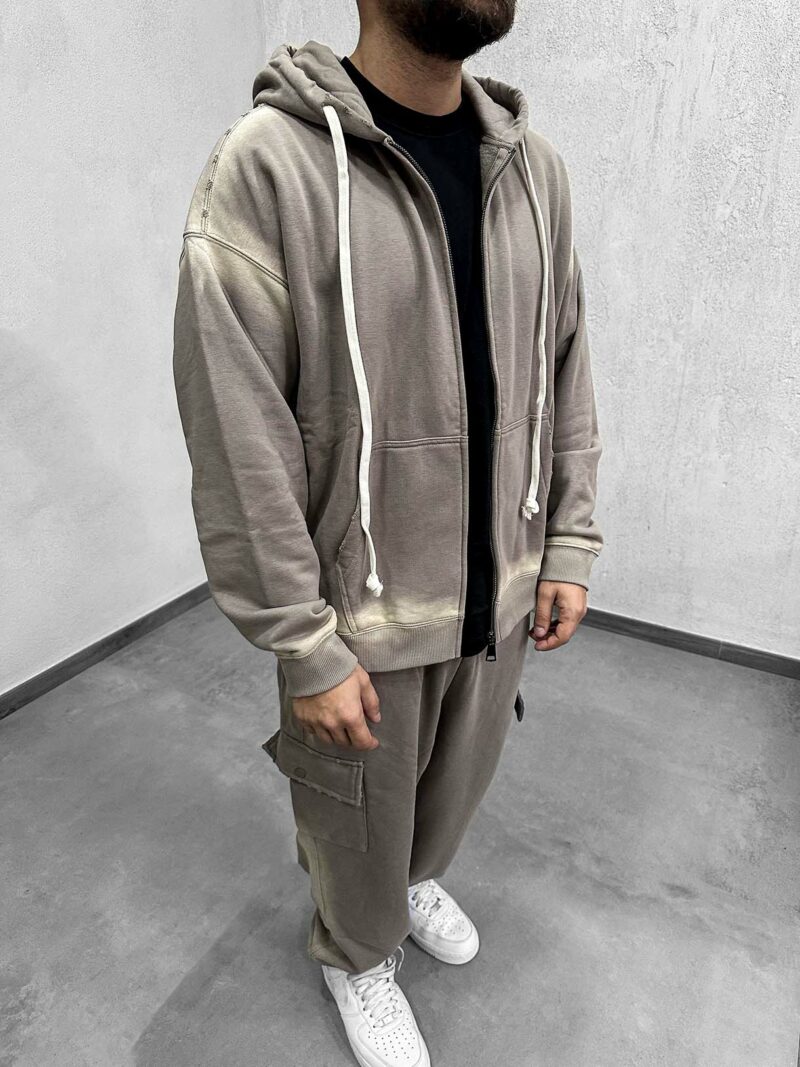 Tracksuit Destroyed Wash Zip - immagine 5