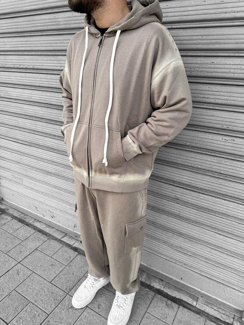 Tracksuit Destroyed Wash Zip - immagine 2